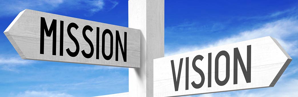 A vision statement versus a mission statement